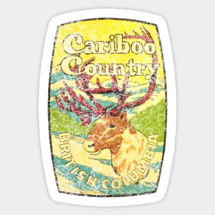 Cariboo Country British Columbia Vintage Sticker